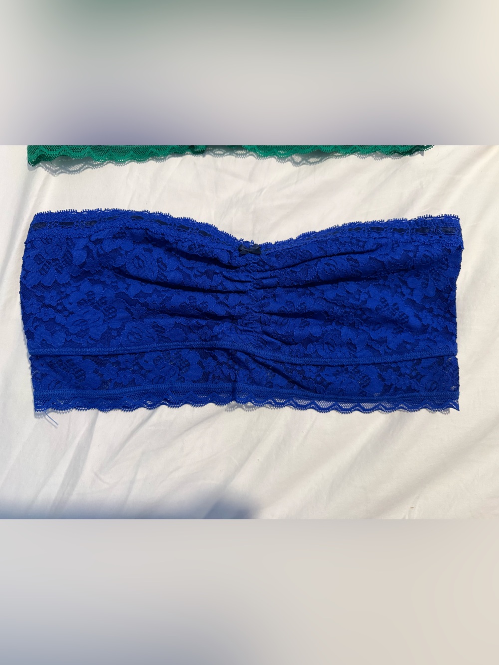 Aerie Green & Blue Lace Bandeau Bralettes - 2 Pack - Picture 5 of 7